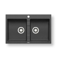 Pyramis 70053201 - Évier de cuisine SPARTA 78 x 50 cm granit/noir