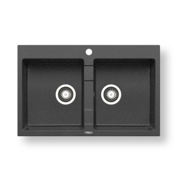 Pyramis 70053201 - Keukenspoelbak SPARTA 78x50 cm graniet/zwart