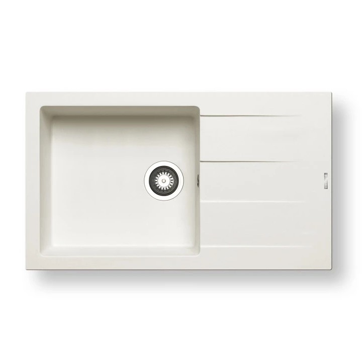 Pyramis 70070611 - Keukenspoelbak ATHLOS 86x50 cm graniet/wit