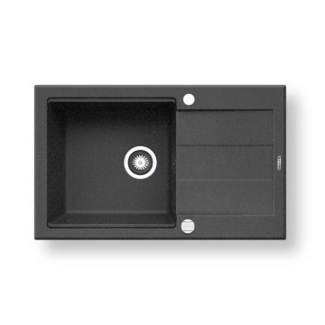 Pyramis 70083701 - Keukenspoelbak SPARTA PLUS LUX 78x48 cm graniet/zwart
