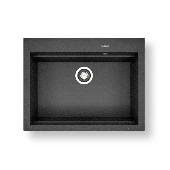 Pyramis 70094201 - Keukenspoelbak SIROS 67x51,5 cm  graniet/zwart