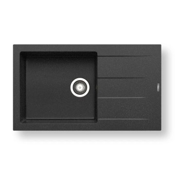 Pyramis 70107111 - Keukenspoelbak ATHLOS 86x50 cm graniet/zwart