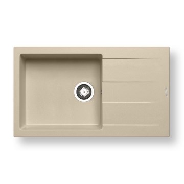 Pyramis 70107311 - Keukenspoelbak ATHLOS 86x50 cm graniet/beige