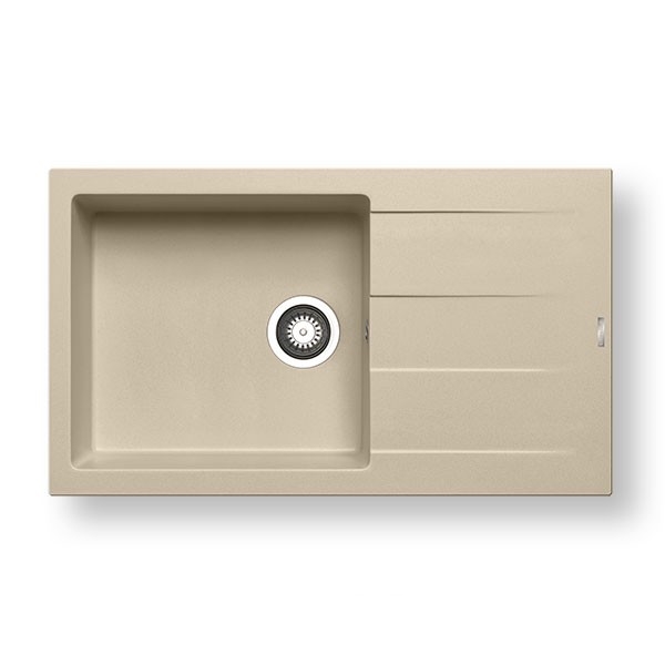 Pyramis 70107311 - Keukenspoelbak ATHLOS 86x50 cm graniet/beige