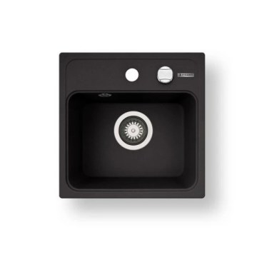Pyramis 70168201 - Keukenspoelbak CAMEA MINI 40x40 cm graniet/zwart