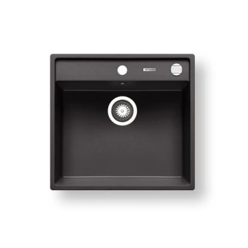 Pyramis 70168301 - Keukenspoelbak CAMEA 50x53 cm graniet/zwart