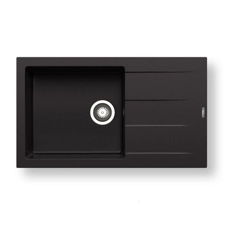 Pyramis 70217801 - Évier de cuisine ATHLOS 86x50 cm granite/noir mat
