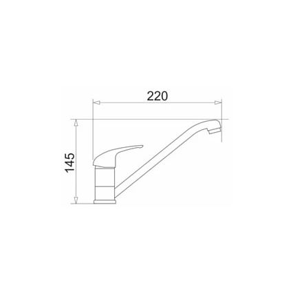 Pyramis 90915301 - Keukenkraan ASALIA chroom