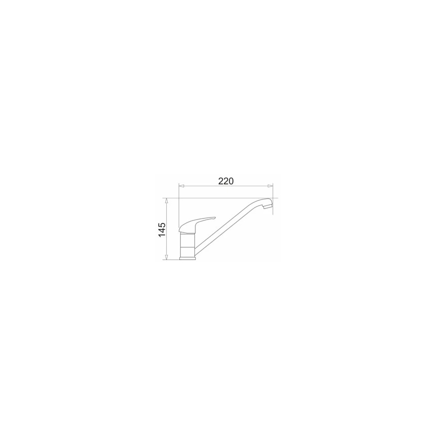 Pyramis 90915301 - Kraan voor gootsteen ASALIA chroom