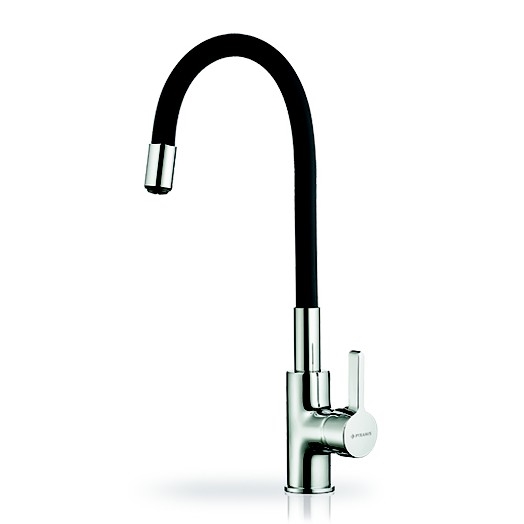 Pyramis 90919638 - Robinet d'évier avec bras flexible FLESSI noir