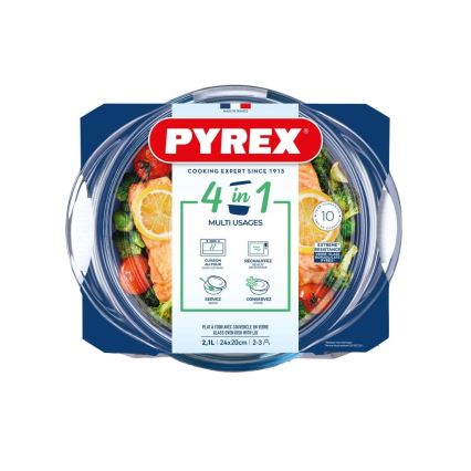 PYREX ovenschotel met deksel 2,1 l