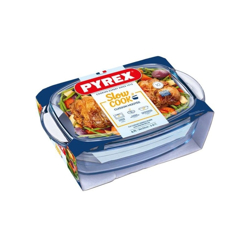PYREX ovenschotel met deksel 6,7 l