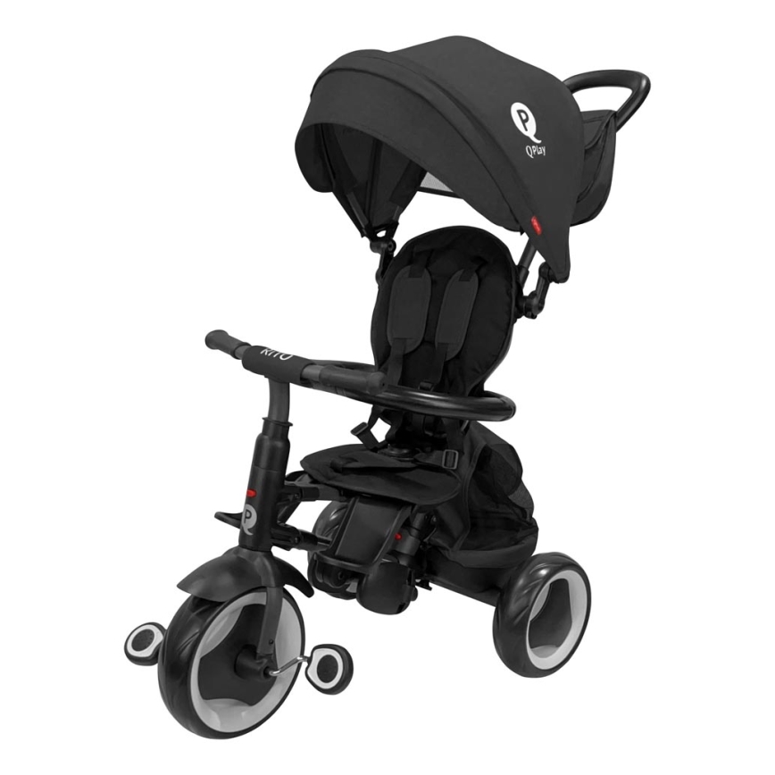 QPlay - 3-in-1 kinderdriewieler RITO EVA PLUS zwart