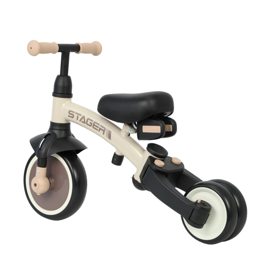 QPlay - 3-in-1 kinderdriewieler STAGER beige