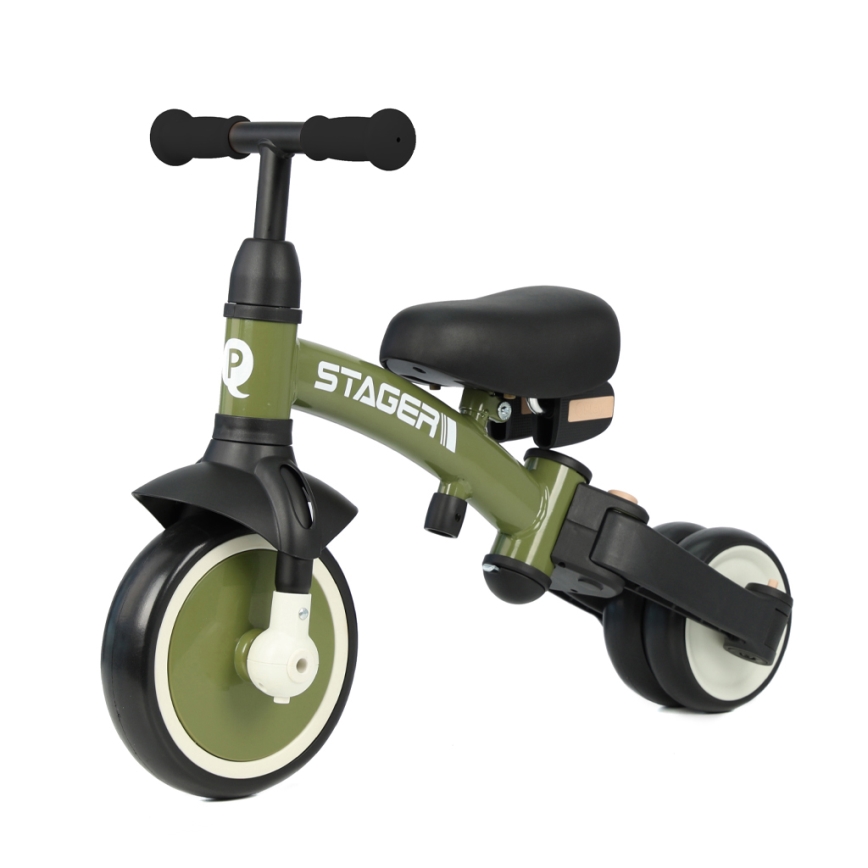QPlay - Kinderdriewieler 3-in-1 STAGER groen