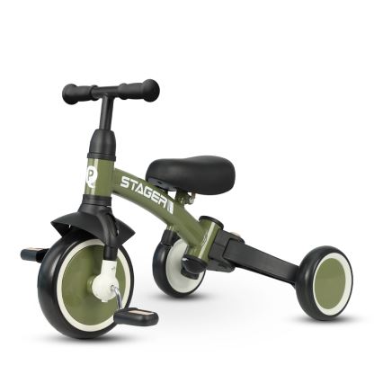 QPlay - Kinderdriewieler 3-in-1 STAGER groen