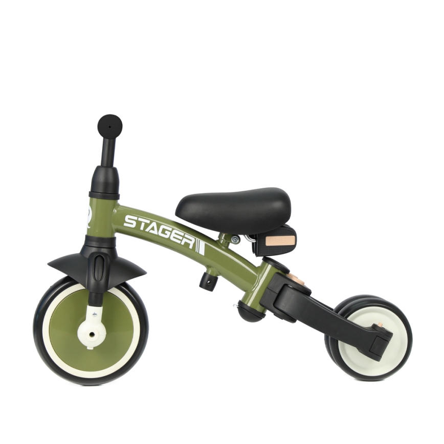 QPlay - Kinderdriewieler 3-in-1 STAGER groen