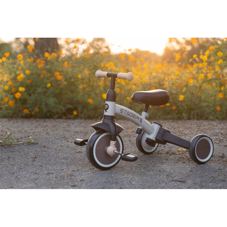 QPlay - Kinderdriewieler 3-in-1 STAGER zwart