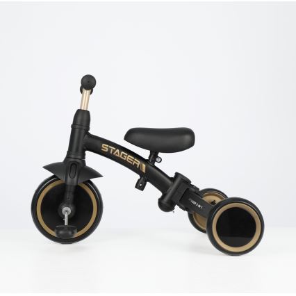QPlay - Kinderdriewieler 3-in-1 STAGER zwart