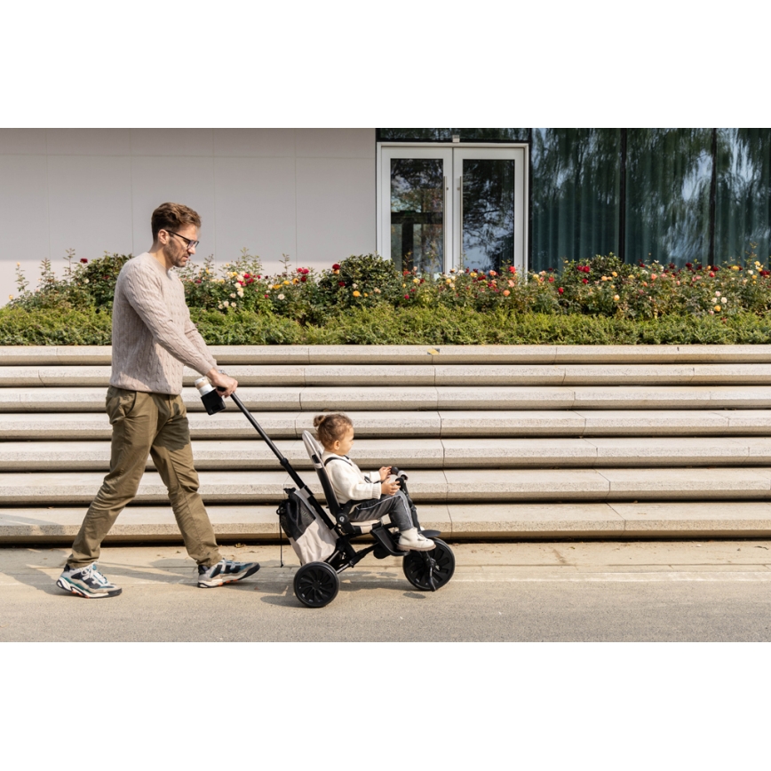 QPlay - Kinderdriewieler 5-in-1 NOVA MAX zwart
