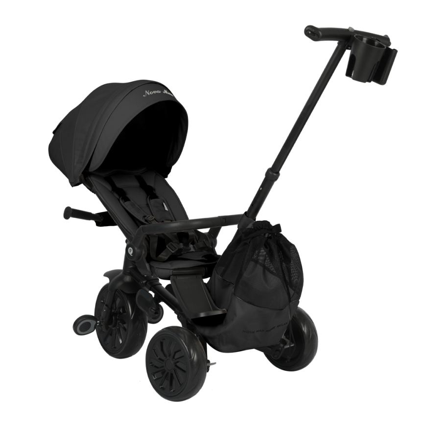 QPlay - Kinderdriewieler 5-in-1 NOVA MAX zwart
