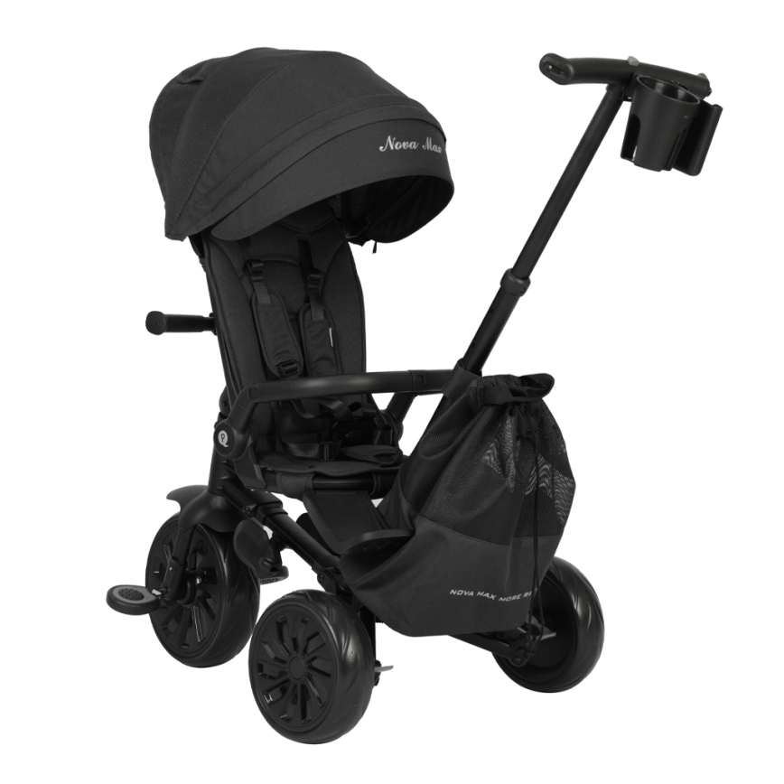 QPlay - Kinderdriewieler 5-in-1 NOVA MAX zwart