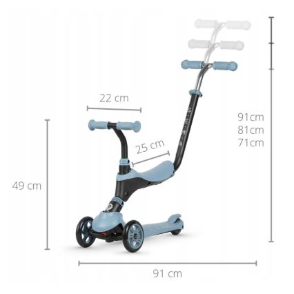 QPlay - Kinderen step 4in1 SEMA blauw