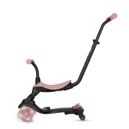 QPlay - Kinderstep met LED-wielen 5-in-1 SEMA EVO roze