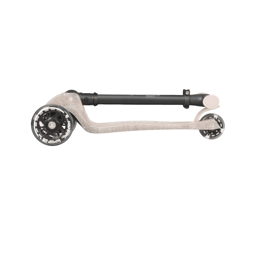 QPlay - Kinderstep met LED-wielen SPARKLING beige