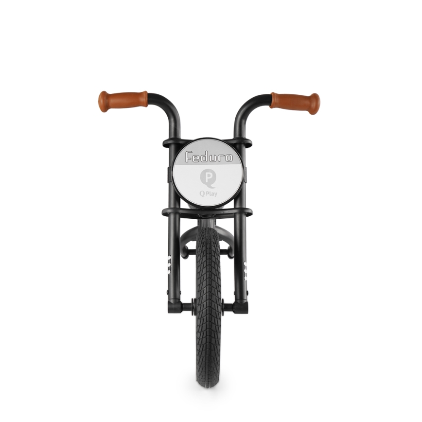 QPlay - Loopfiets FEDURO zwart/bruin