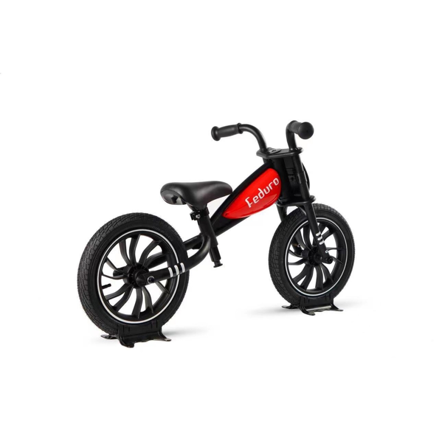 QPlay - Loopfiets FEDURO zwart/rood