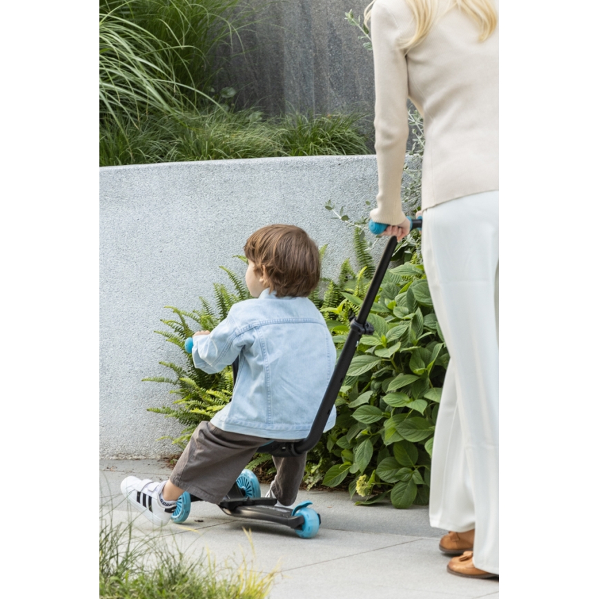 QPlay - SEMA EVO 5-in-1 kinderstep met LED-wielen, blauw