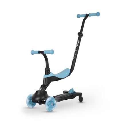 QPlay - SEMA EVO 5-in-1 kinderstep met LED-wielen, blauw