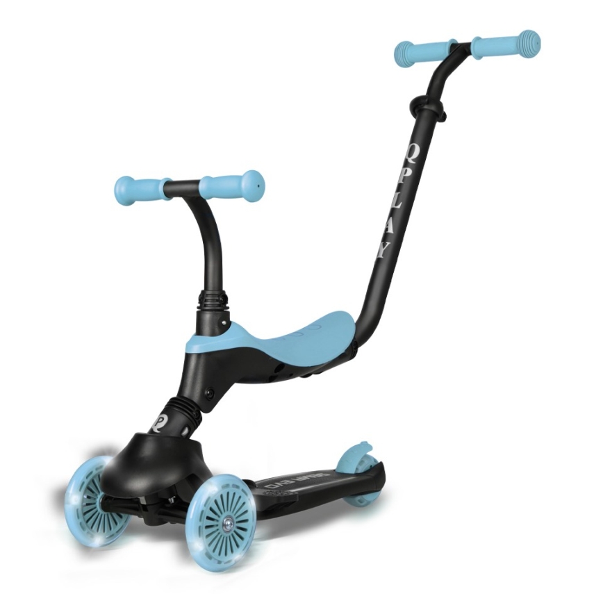 QPlay - SEMA EVO 5-in-1 kinderstep met LED-wielen, blauw