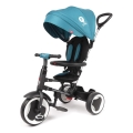 QPlay - Tricycle 3-en-1 pour enfants RITO EVO turquoise