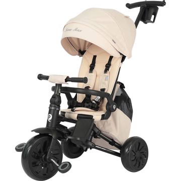 QPlay - Tricycle 5-en-1 pour enfant NOVA MAX beige