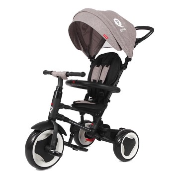 QPlay - Tricycle enfant 3 en 1 RITO EVO gris