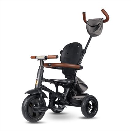 QPlay - Tricycle enfant 6-en-1 RITO DELUXE gris