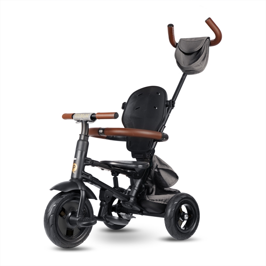 QPlay - Tricycle enfant 6-en-1 RITO DELUXE gris