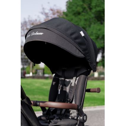 QPlay - Tricycle pour enfant 5 en 1 NOVA DELUXE noir
