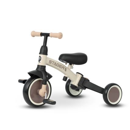 QPlay - Tricycle pour enfants 3 en 1 STAGER beige