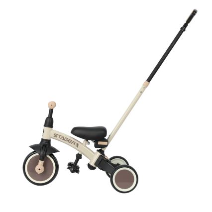 QPlay - Tricycle pour enfants 3 en 1 STAGER beige