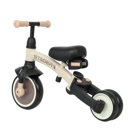 QPlay - Tricycle pour enfants 3 en 1 STAGER beige