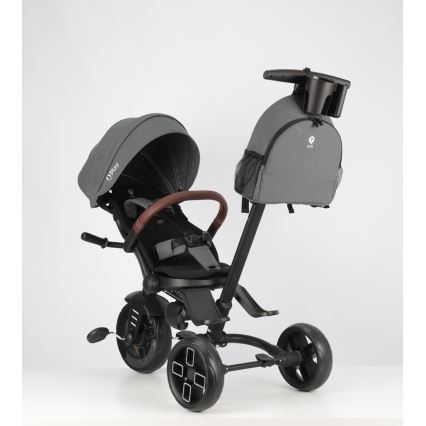 QPlay - Tricycle pour enfants 8 en 1 COMFO MAX gris