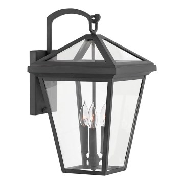 Quintiesse - Applique murale extérieure ALFORD L 3xE14/40W/230V IP44 noire