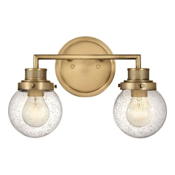 Quintiesse - Badkamerwandlamp POPPY 2xE27/60W/230V IP44 goud