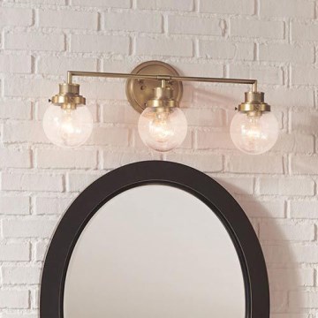 Quintiesse - Badkamerwandlamp POPPY 3xE27/60W/230V IP44 goudkleurig