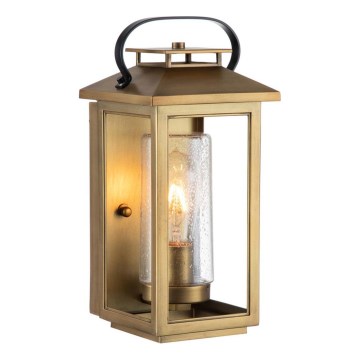 Quintiesse - Buitenmuurlamp ATWATER S 1xE27/60W/230V IP44 goudkleurig