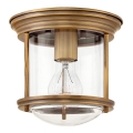 Quintiesse - Buitenplafondlamp HADRIAN 1xE27/60W/230V Ø 19,6 cm IP44 brons