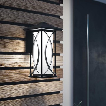 Quintiesse - Buitenwandlamp ASHBERN M 1xE27/60W/230V IP44 zwart